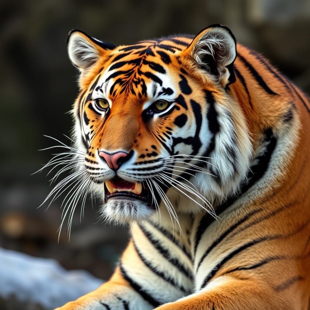 Tiger Roars in the Desert