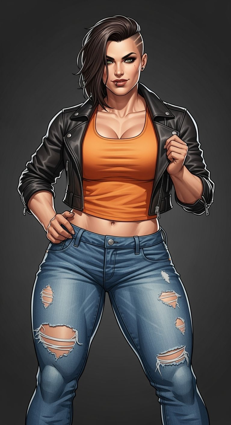 Powerful Woman with Bold Presence and Attitude