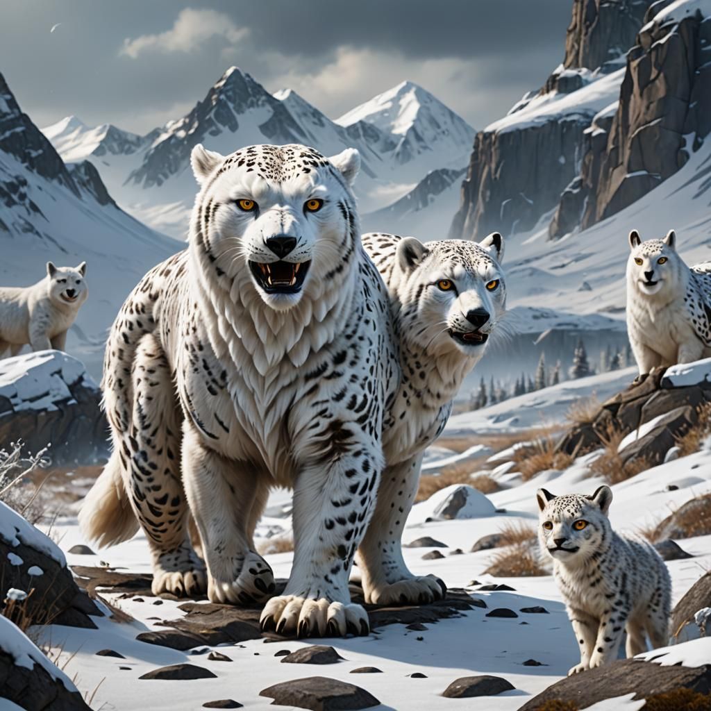 Hybrid Arctic Animal Concept Art in 8K