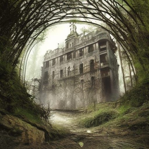 Nature Reclaims an Abandoned Factory in Detailed Matte Paint...