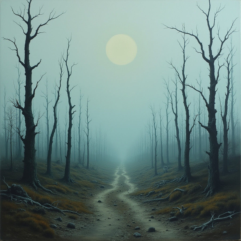 Deforestation Aftermath in Dystopian Style