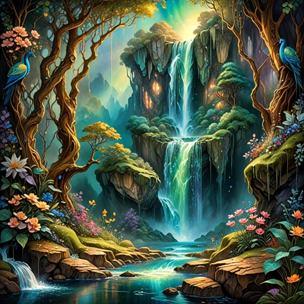 Waterfall in the Jungle