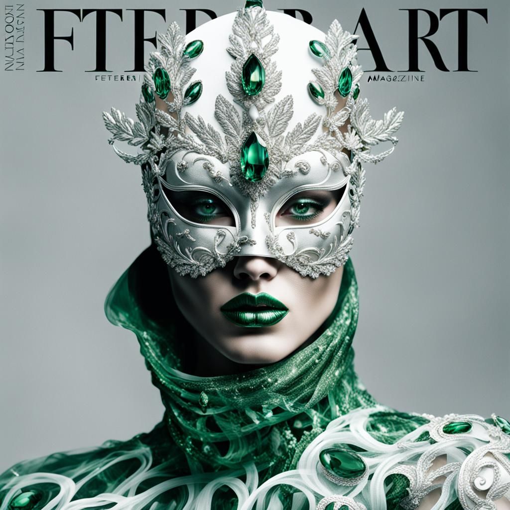 Haute Couture Magazine Cover: Surreal Futuristic Fashion