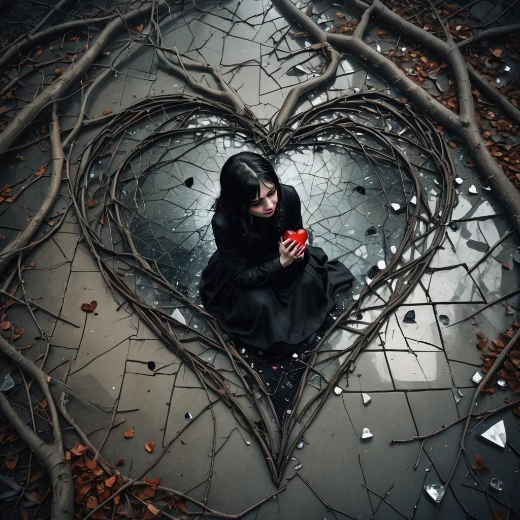 Broken Heart: Goth Girl in a Shattered World