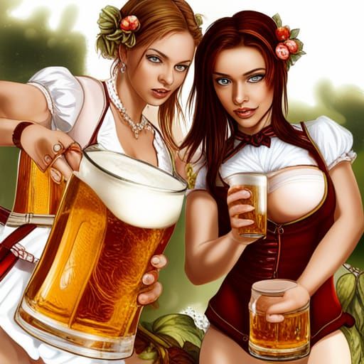 Octoberfest Celebration in Germany Digital Art