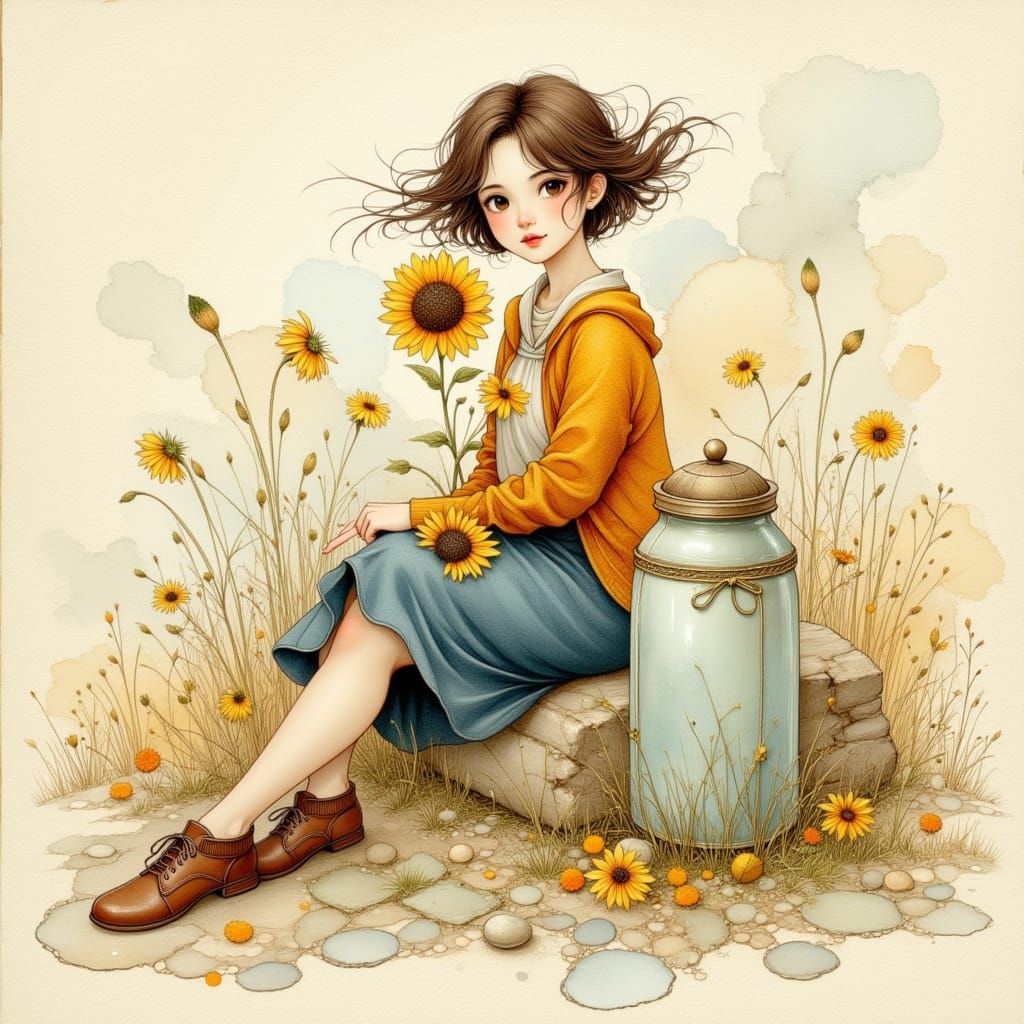 I first met Mila on a very windy day, as she waited with her...