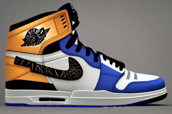 Air Jordan Shoe in 3D Game Cinematic Style
