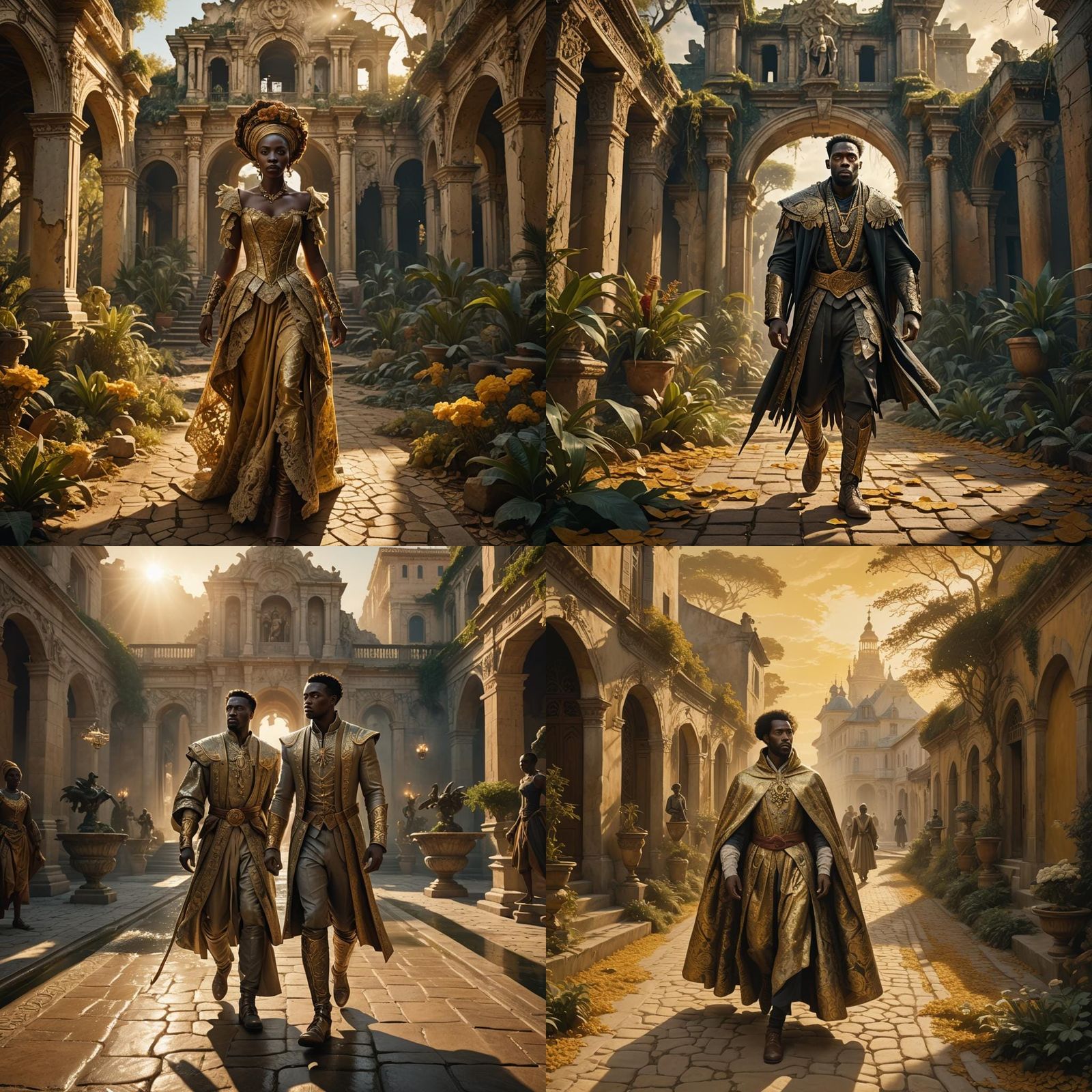 Rococo Landscape with Heroic Figure