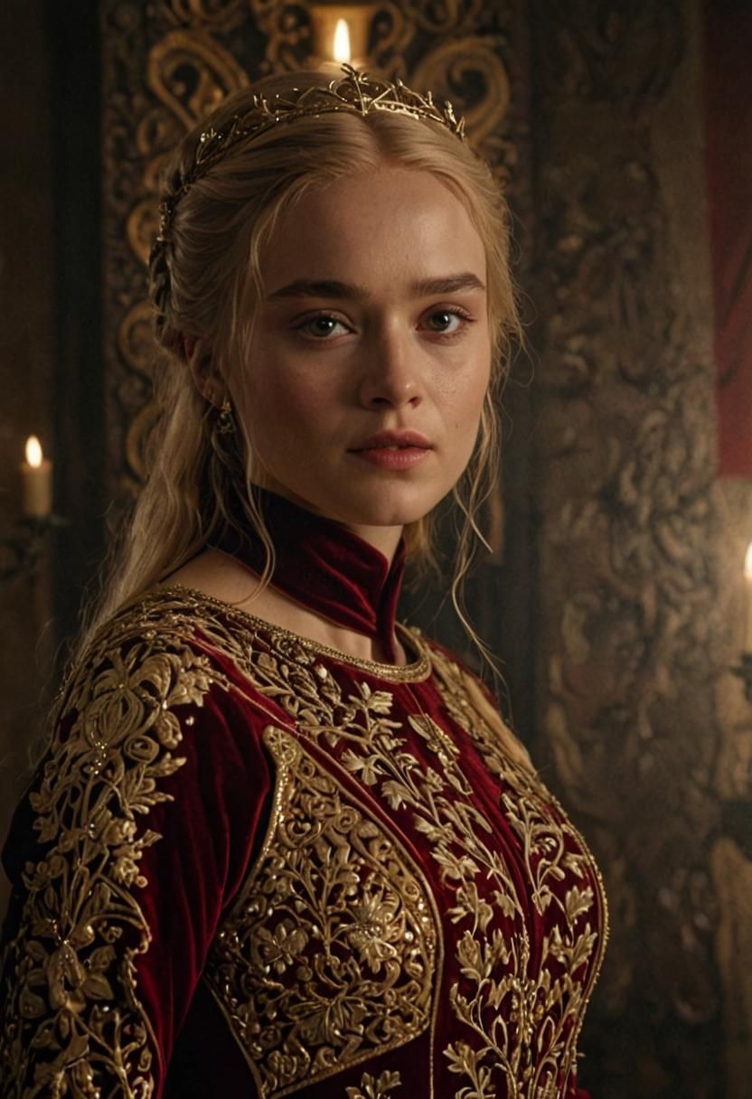 Medieval Lady in Luxurious Room: Game of Thrones Style