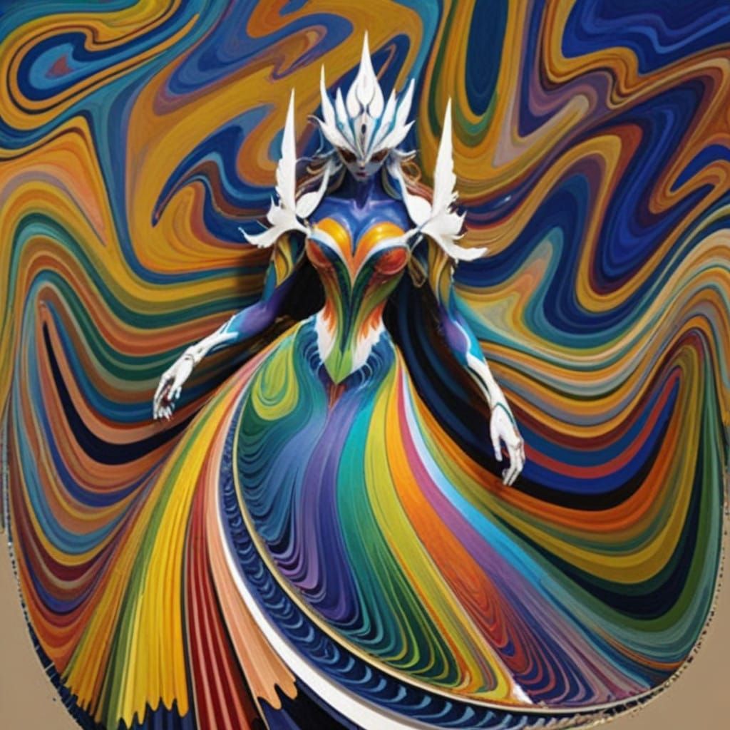 Vibrant Polychromatic Abstraction