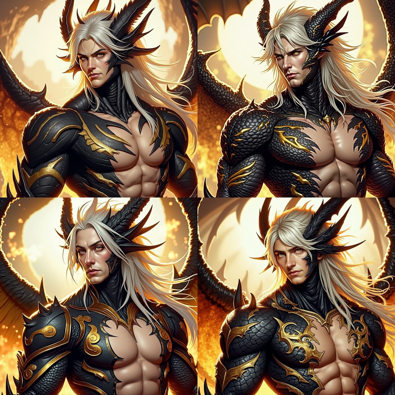 God of Destruction with Dragon Wings, Cinematic Style