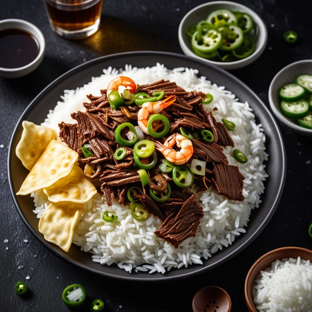 Delicious Shredded Beef Food Photography