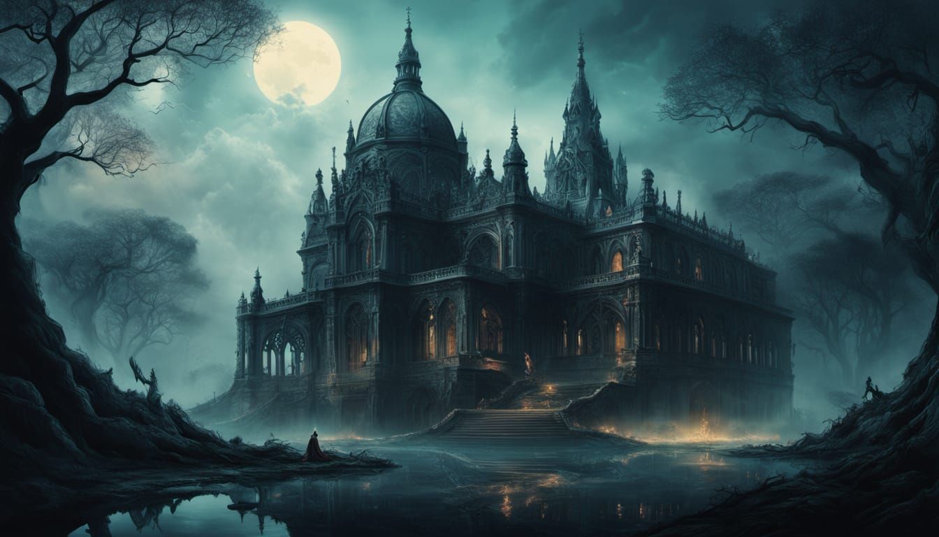 Ethereal Gothic Dreamscape Unfolds in Vibrant, Twisted Beaut...