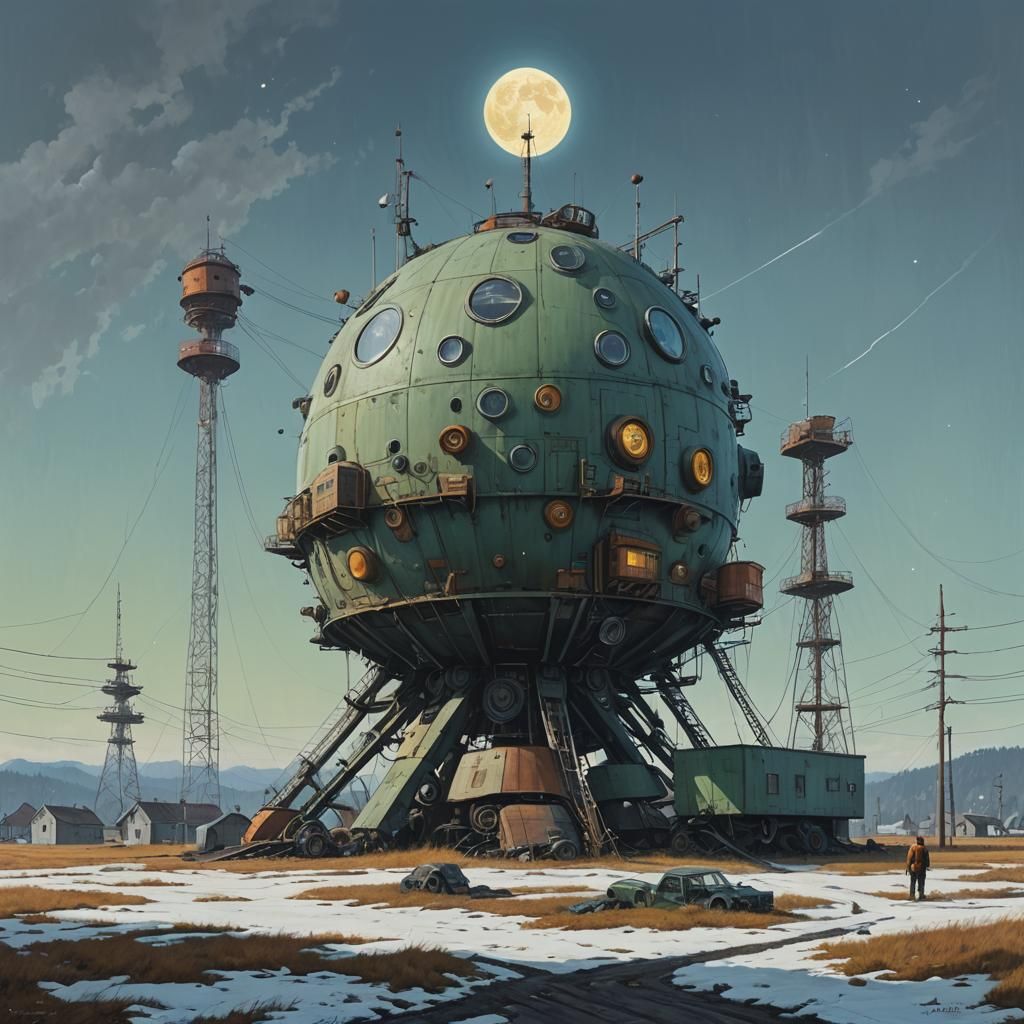 Mechanical Shark Trapped in Cosmic Storm