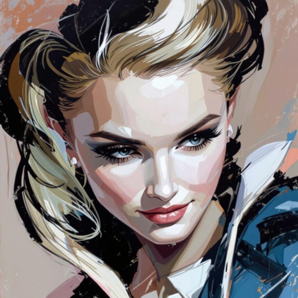 Oil Painting Portrait of a Kind Woman