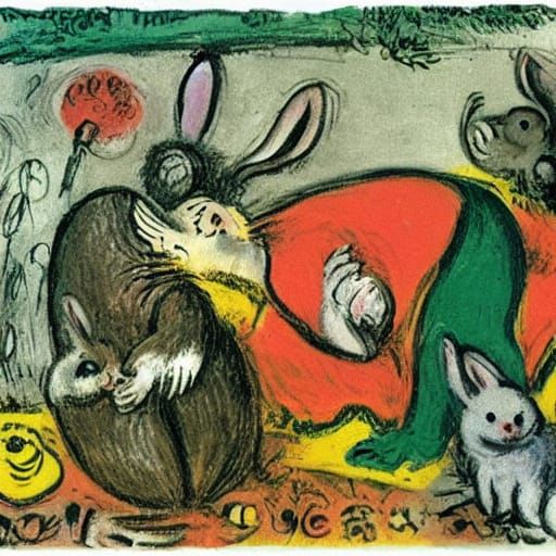 Old Rabbit Guides Mice Through Nightmares