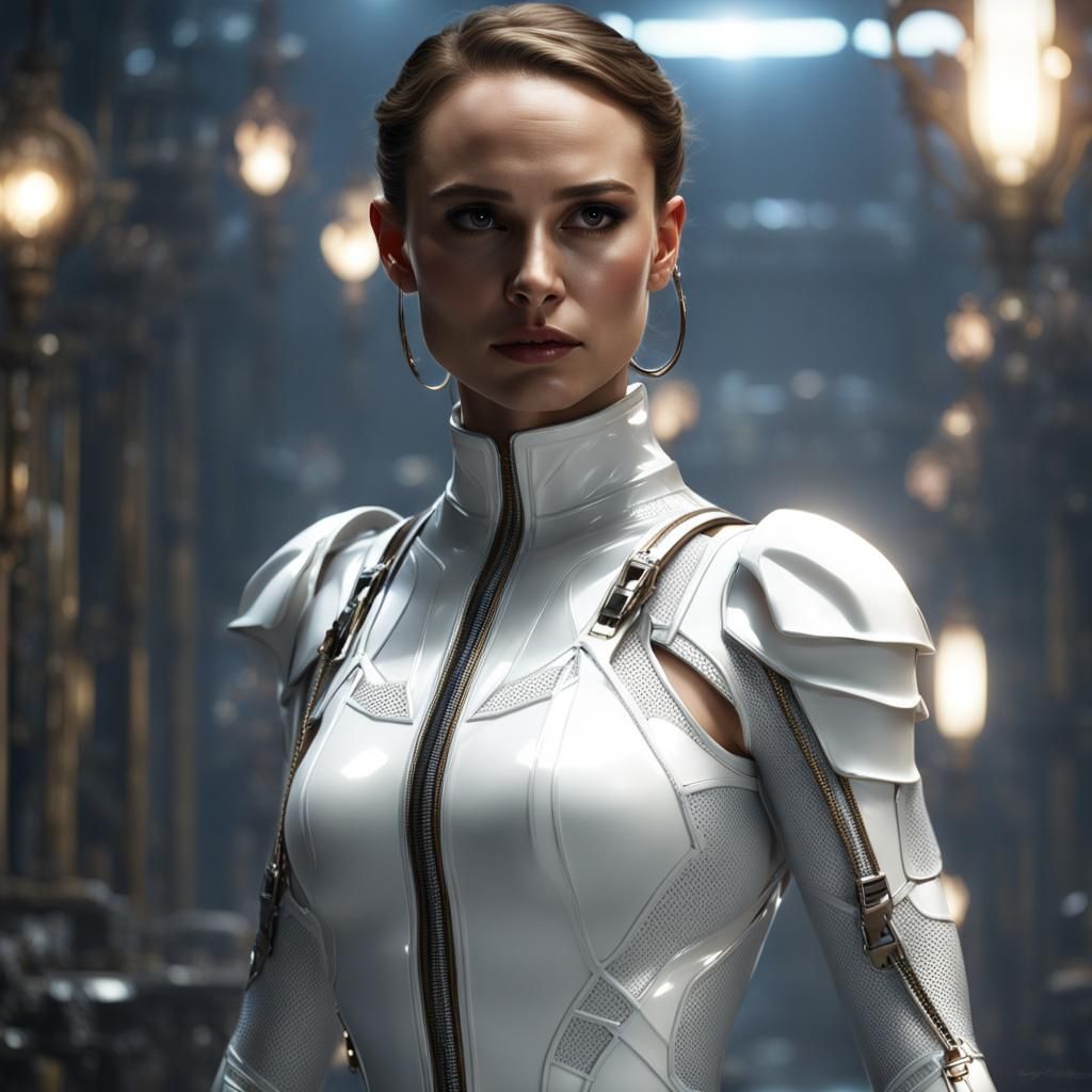 Natalie Portman in Dark Fantasy Latex Outfit