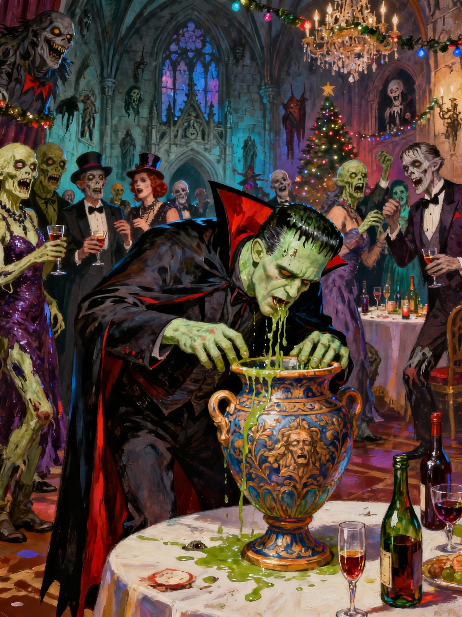 Monsters Party Spooky New Year's Eve Bash