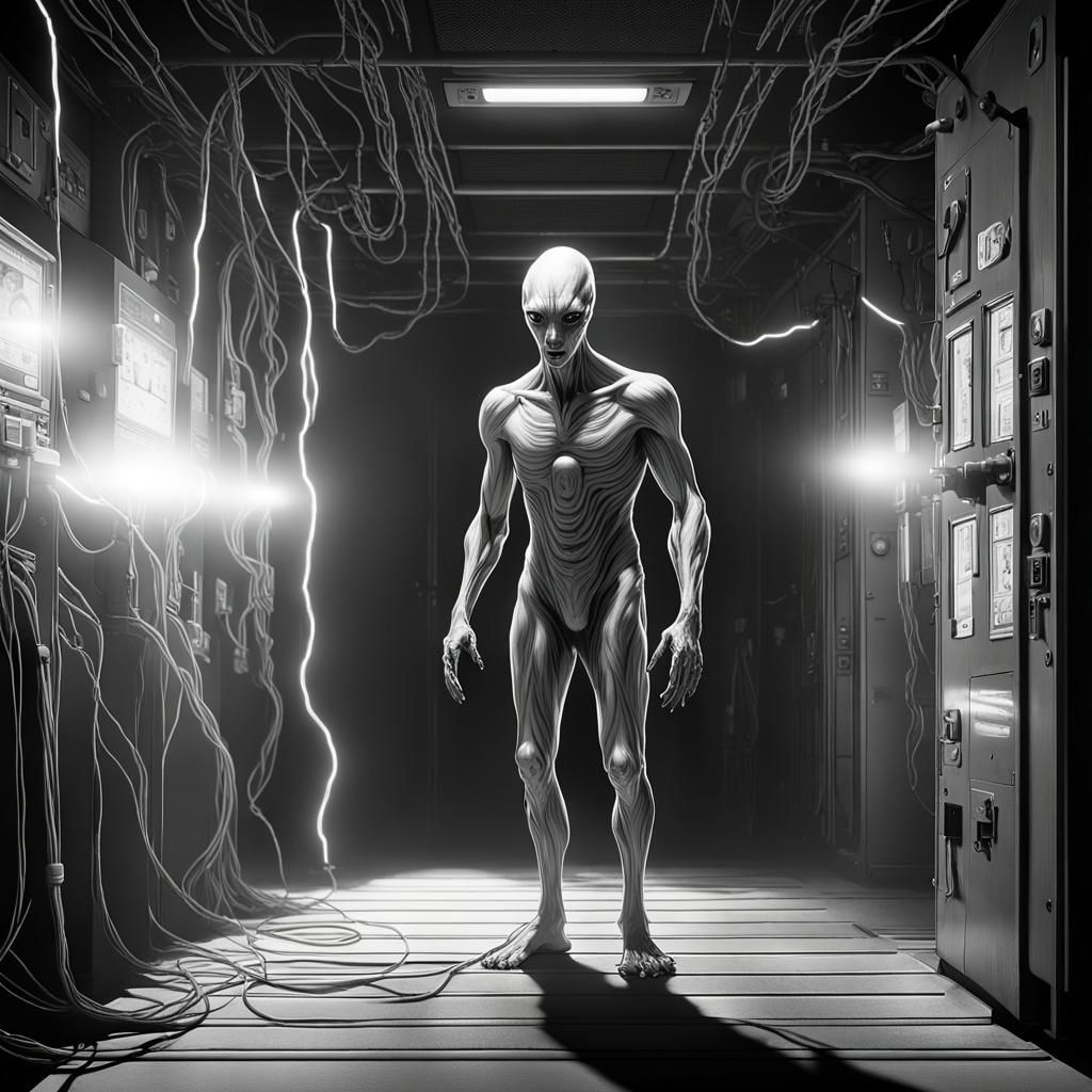 Alien Shocked in '50s Sci-Fi Arctic Lab