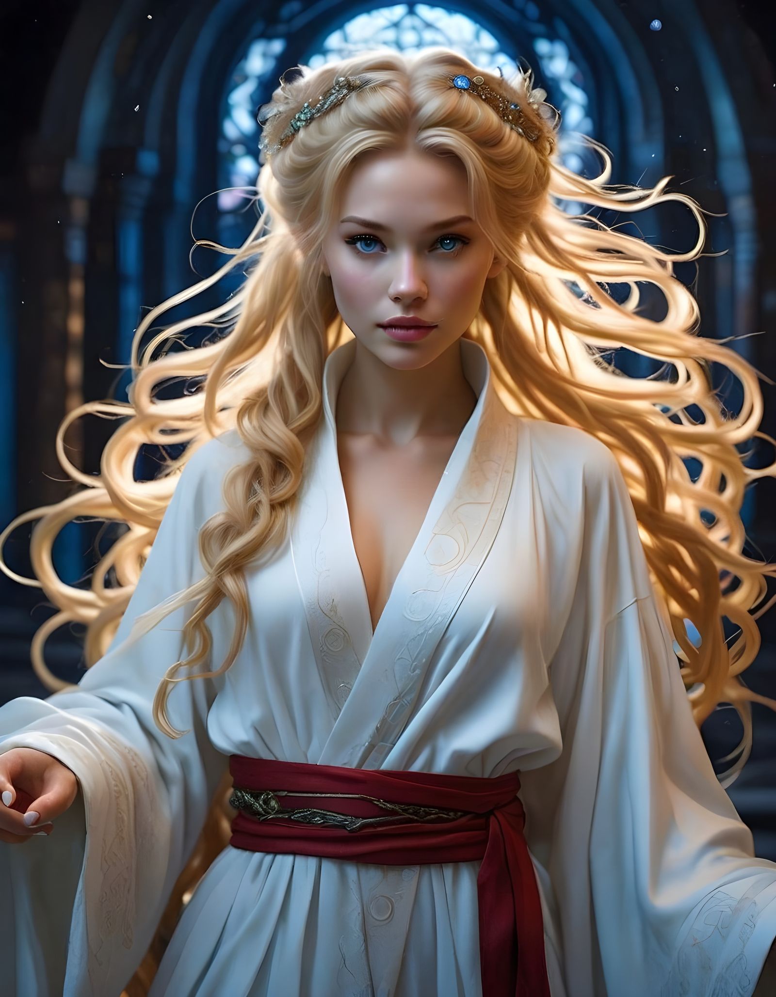 Norse Goddess of Love Shines with Magical Glow