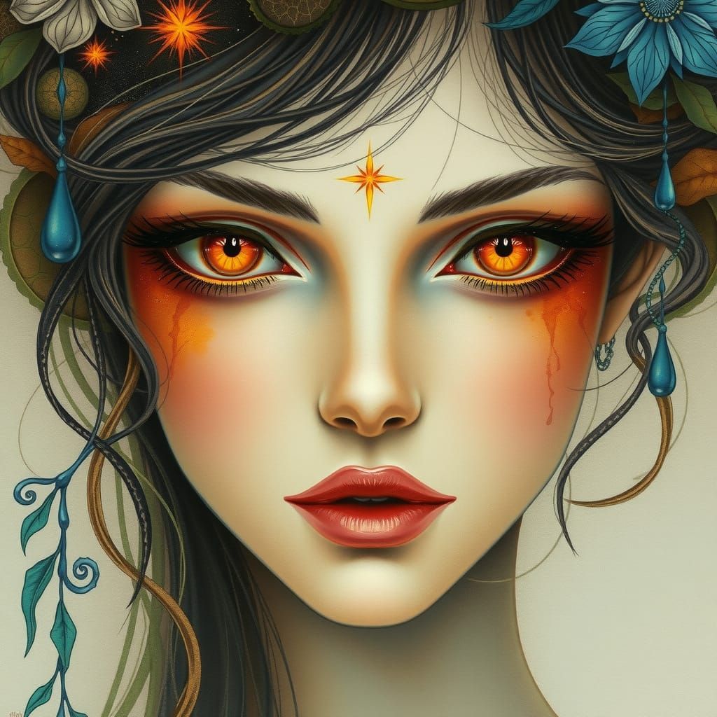 Ethereal Goddess with Elemental Essence