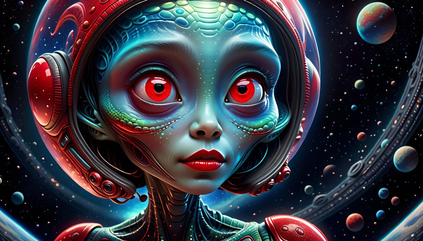 Beautiful Alien Girl