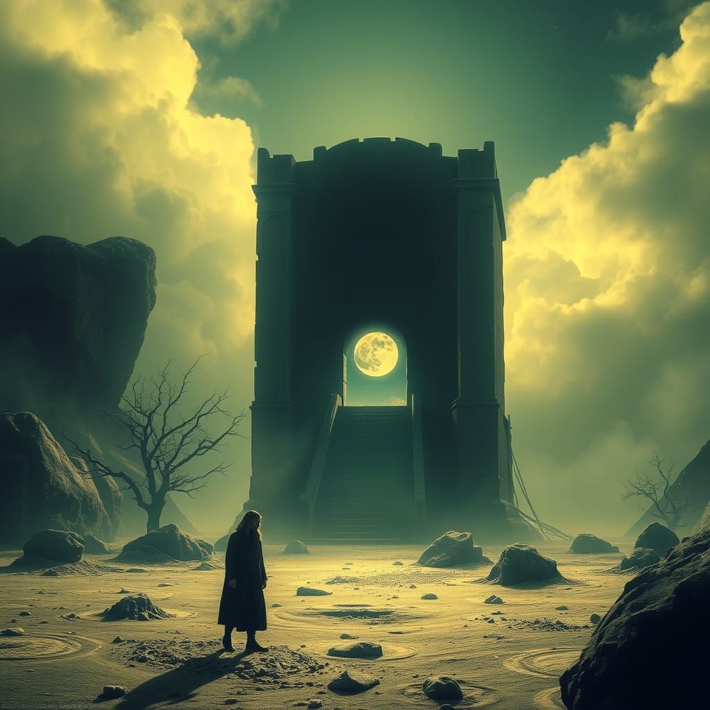 Surreal Night Terror in Photorealistic Style