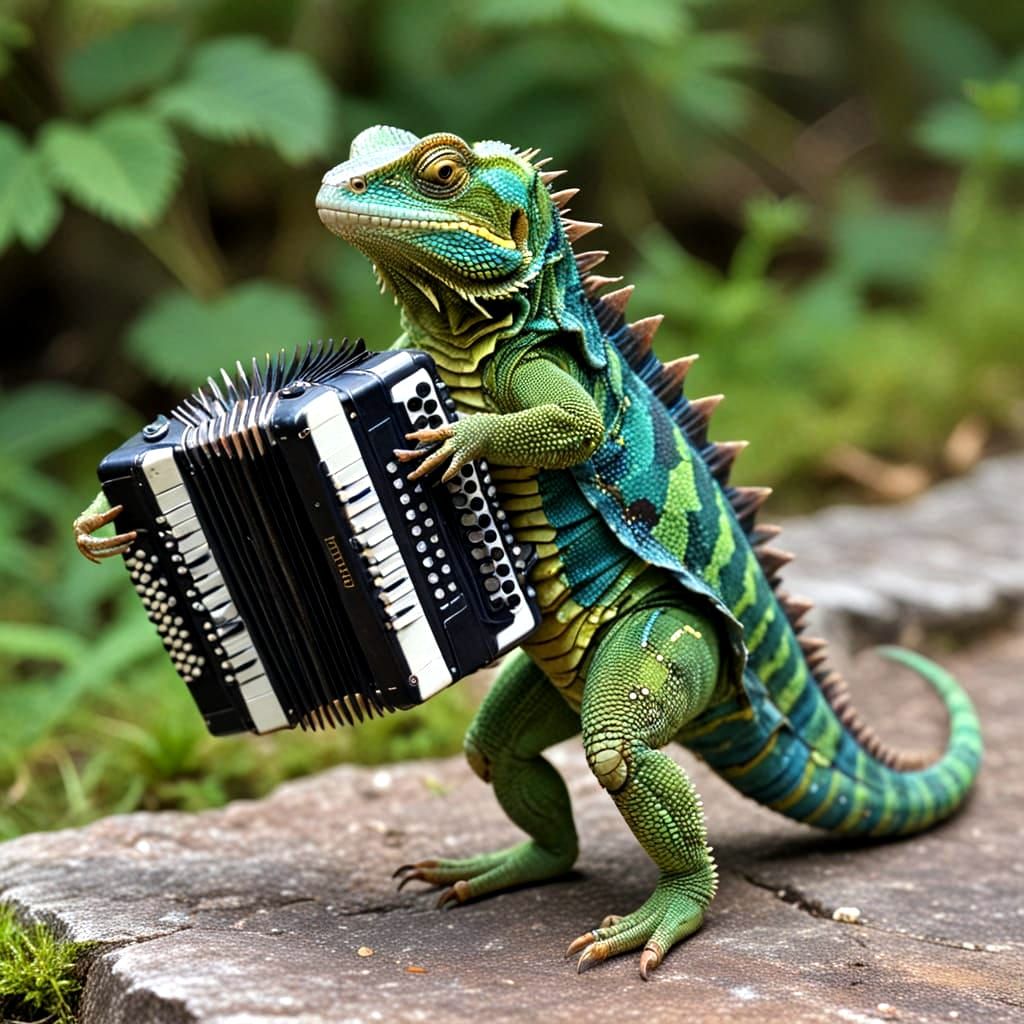 Play Me a Polka, Iguana!