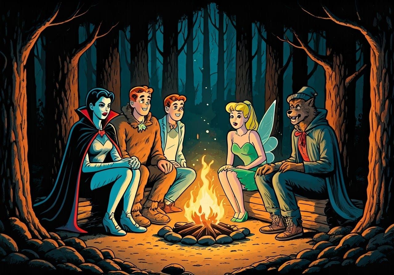 Archie Comics Halloween Costume Party in Spooky Forest