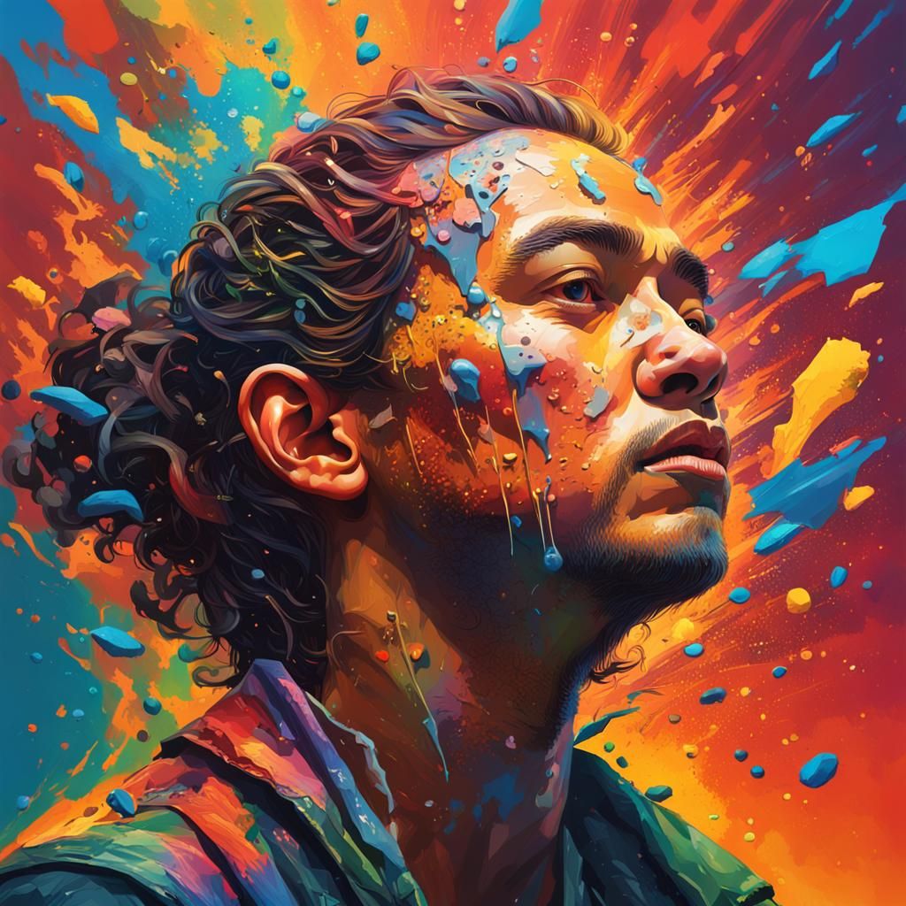 Hyperrealistic World in Splash Art Style