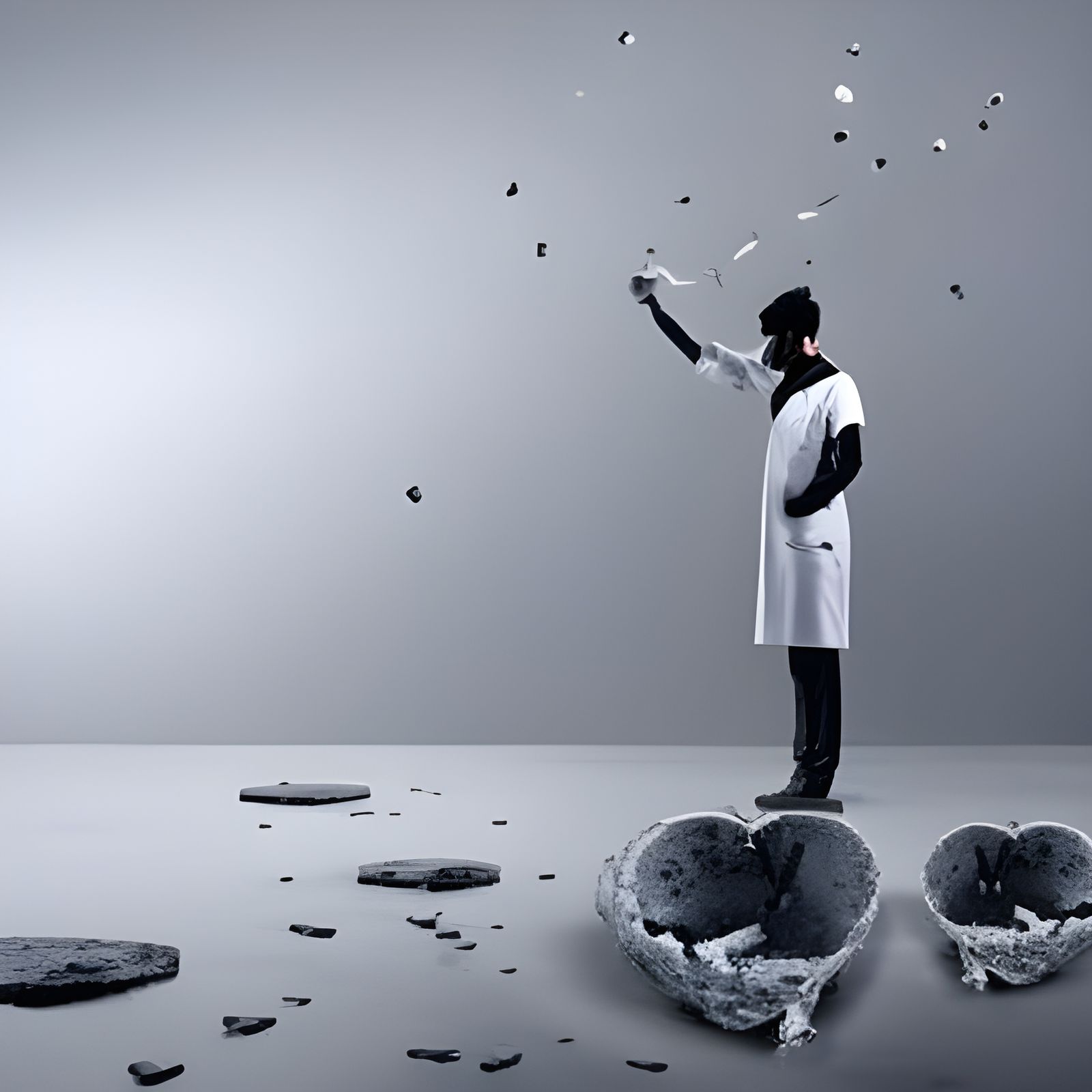 Surgeons Repairing a Broken Heart: Concept Art