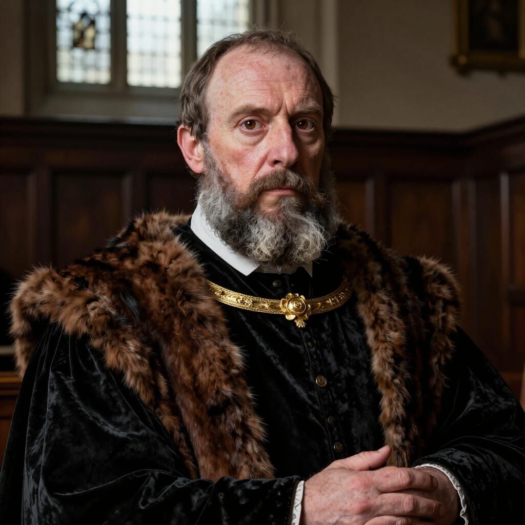 Photorealistic Portrait of Thomas Audley in 1544