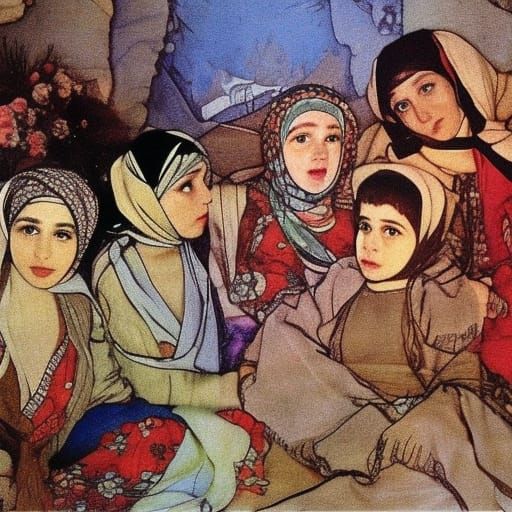 Blissful Kurdish Nightingale: A Vrubel-Inspired 3D Animation