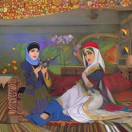 Blissful Kurdish Nightingale in Vrubel-Inspired 3D Animation