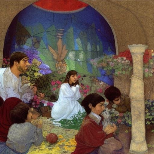 Blissful Kurdish Nightingale Sings: A 3D Animation