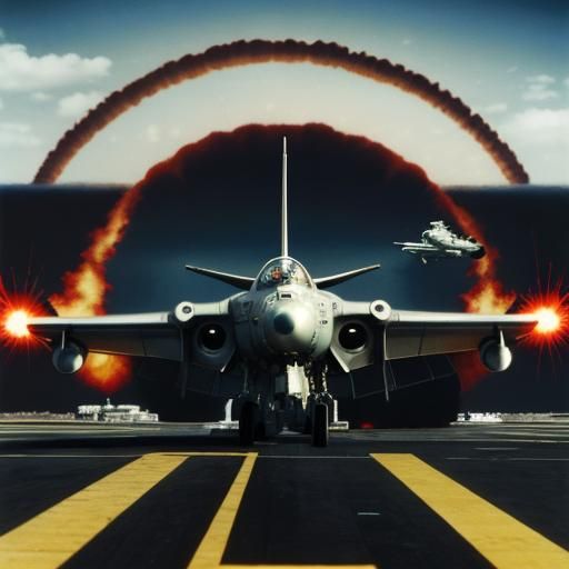 Heroic Pilot Landing on Aircraft Carrier: Movie Poster