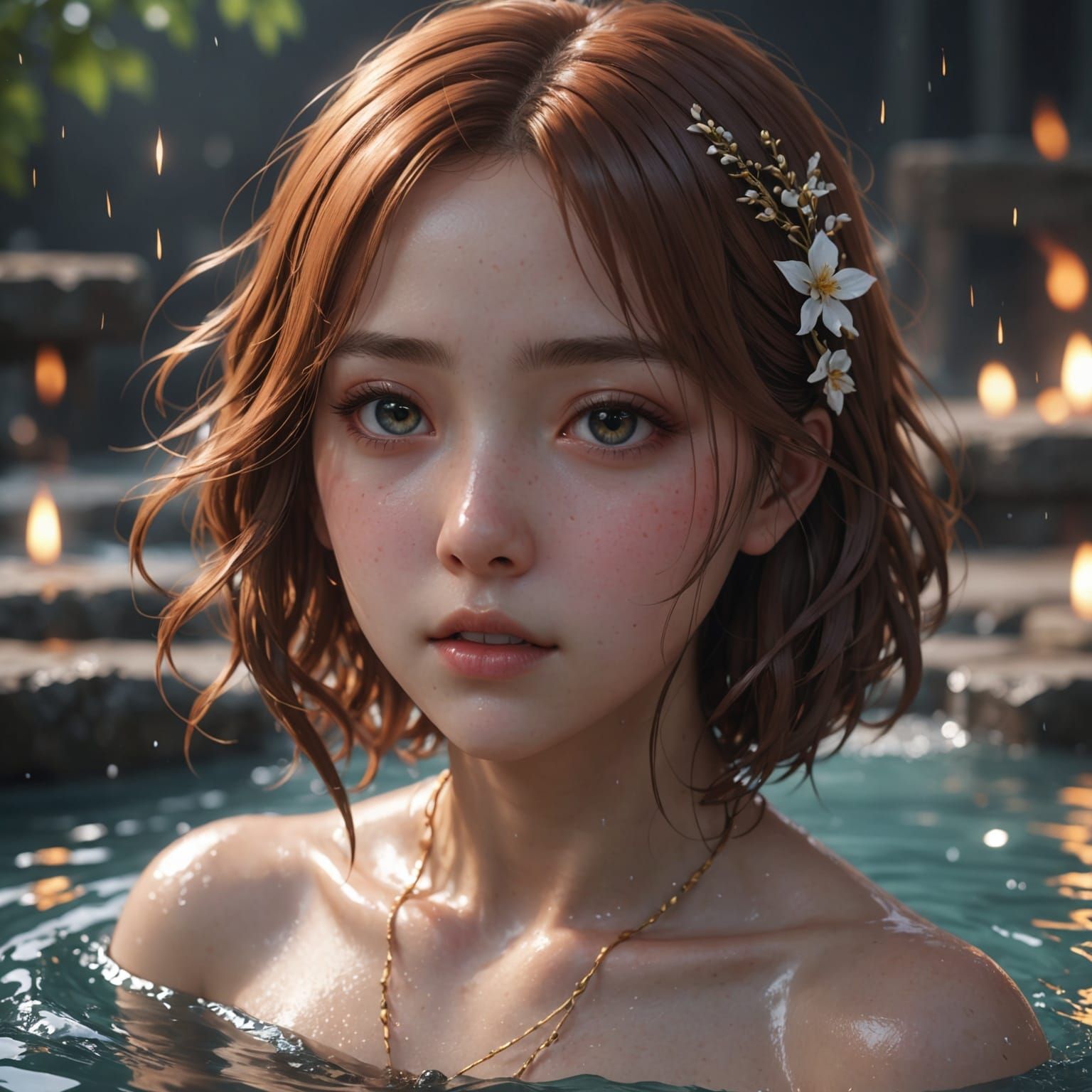 Melting Figure in Heat: 3D Anime Art