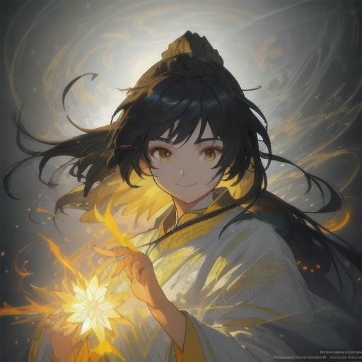 Cute Chinese Girl Portrait with Ponytail