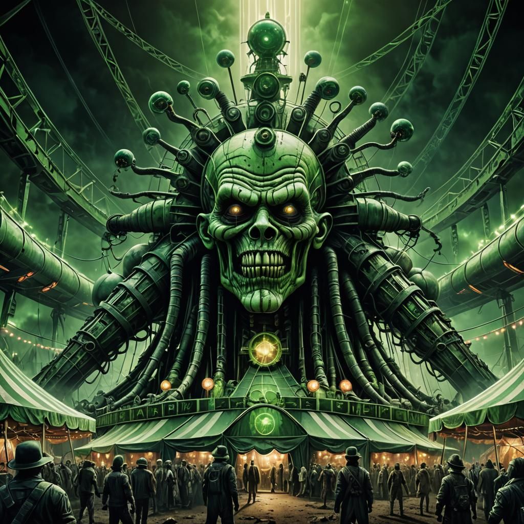 Mutant Clown in Nuclear Circus: HR Giger Concept Art