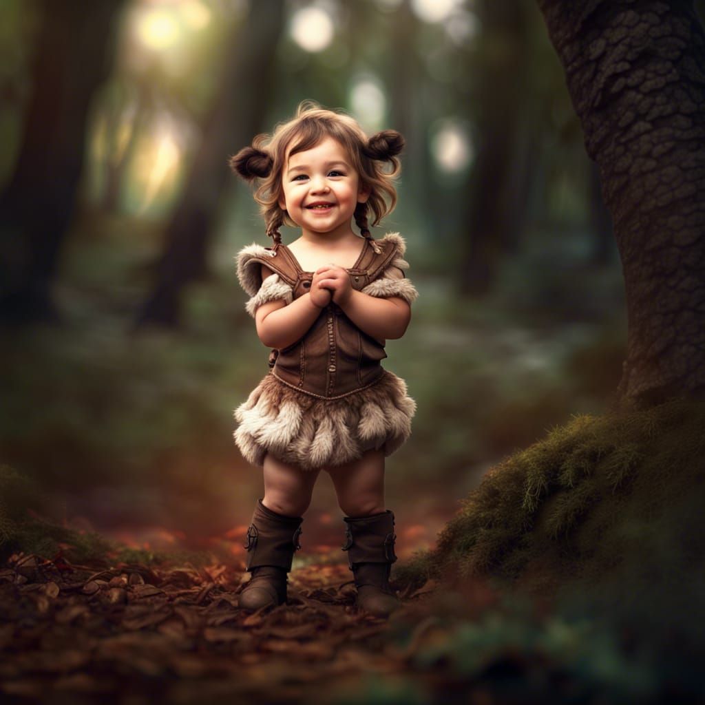 Adorable Chibi Centaur Girl in Forest Setting