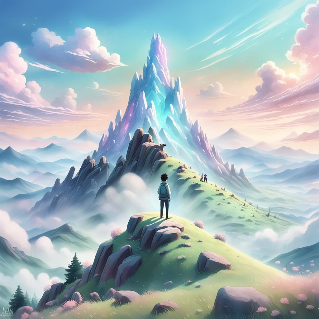 Floating Rabbid: Whimsical 3D Anime Art