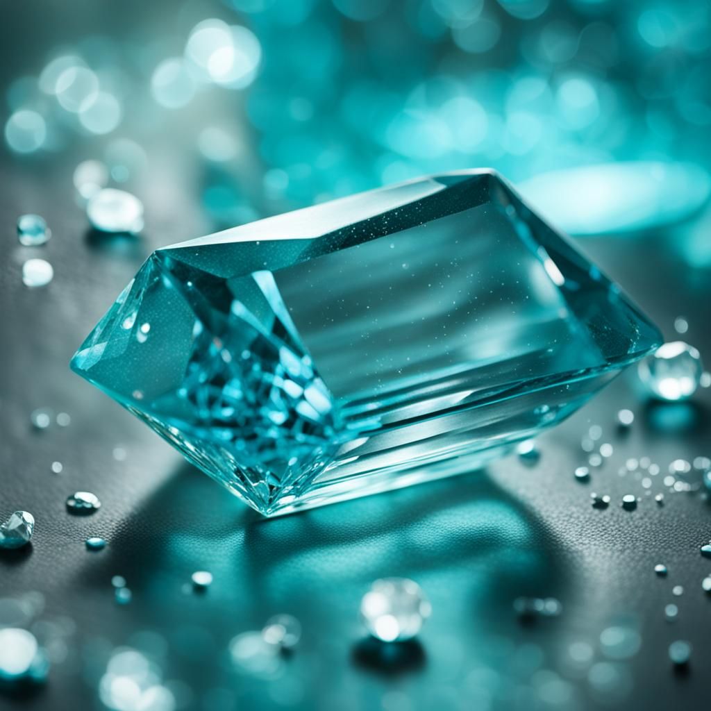 Brilliant Aquamarine Gemstone in Natural Light