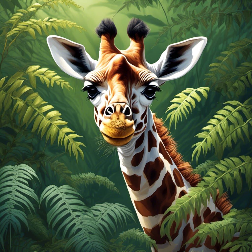 JUNGLE PORTRAIT -  GIRAFFE 2