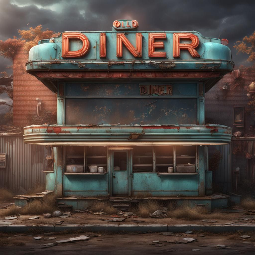 Abandoned Diner: Detailed Matte Painting in Unreal Engine