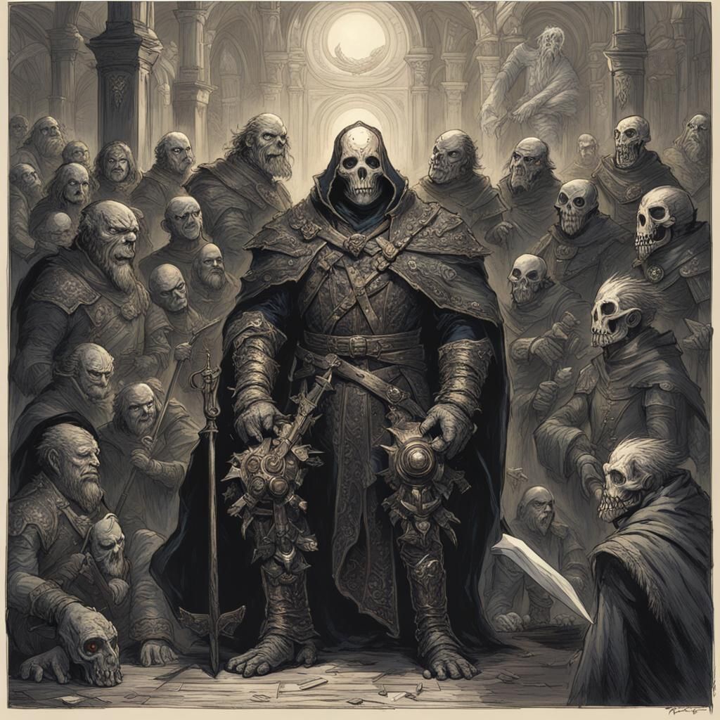 Dark Fantasy Vox Machina Inspired by Doré