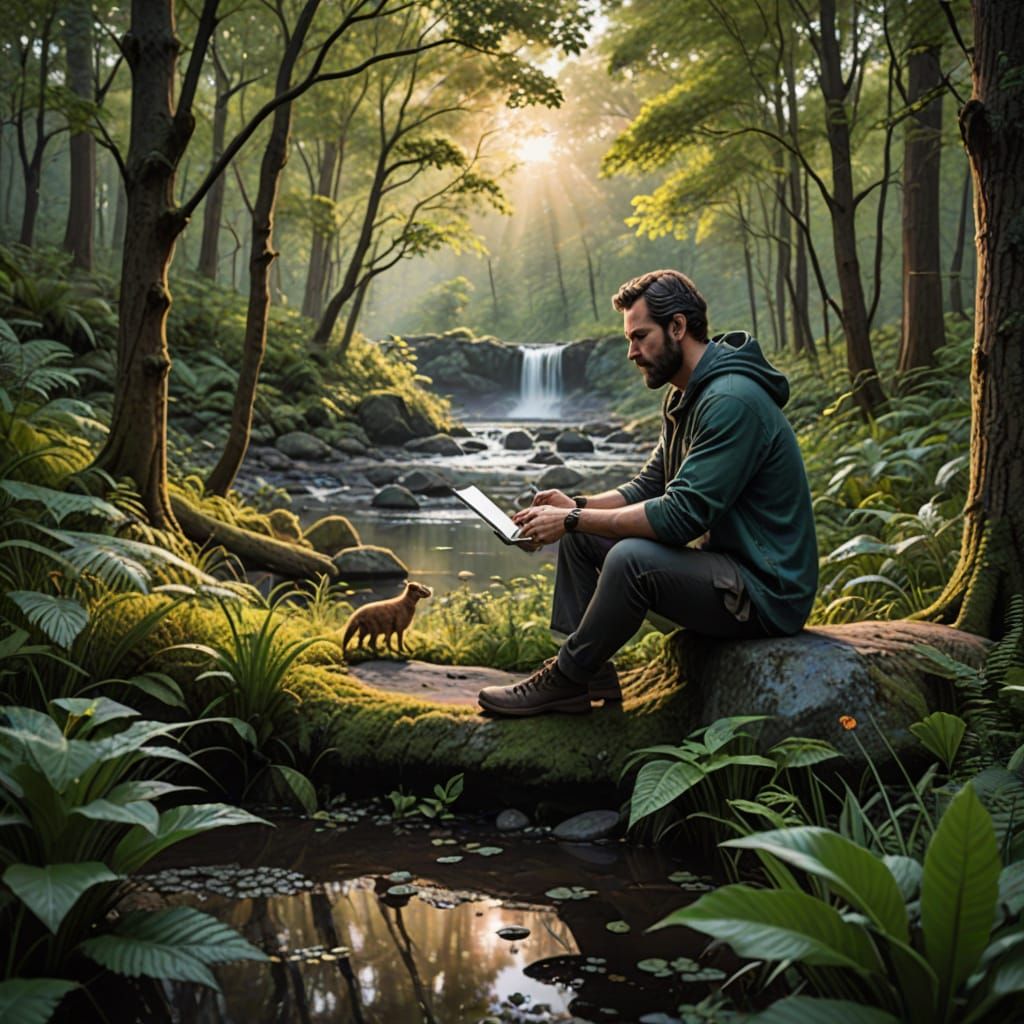 Serenity in a Forest Glade