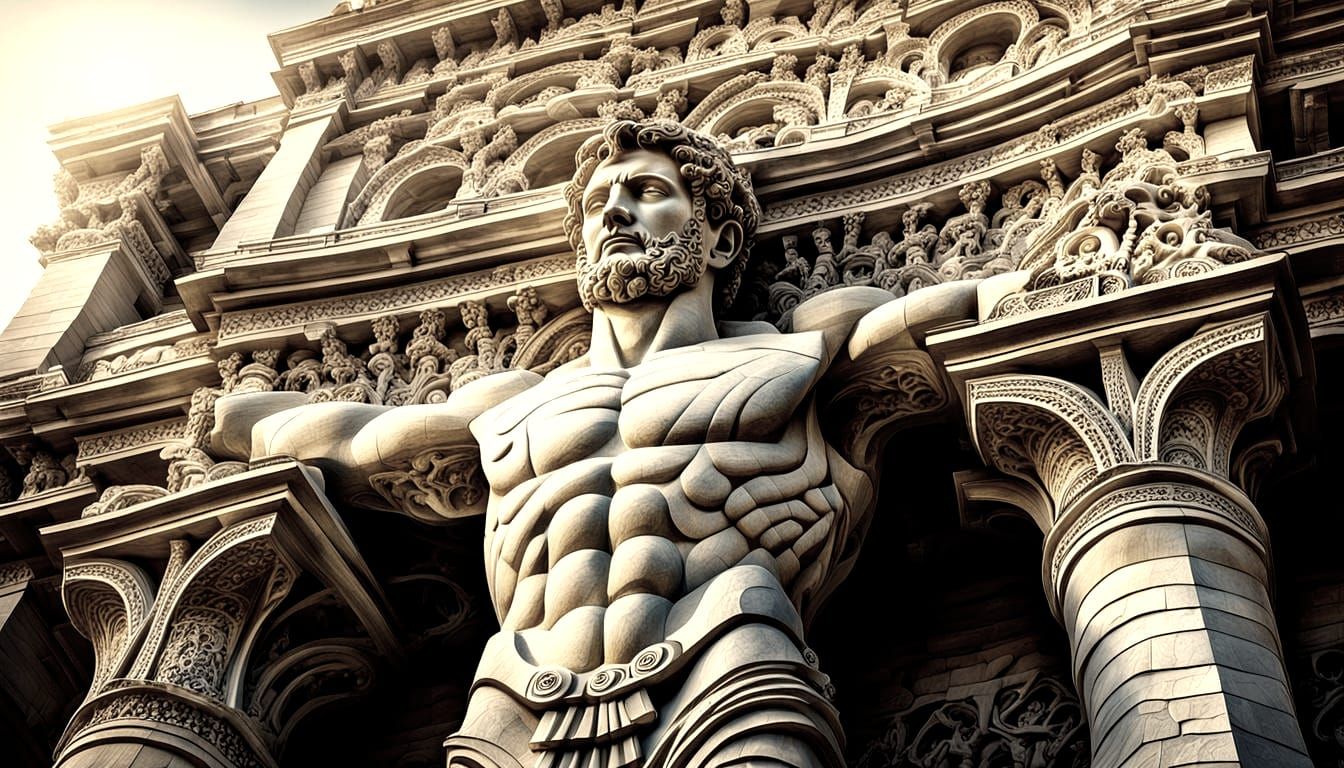 Roman Idols Carved into Canyon Cliff Face