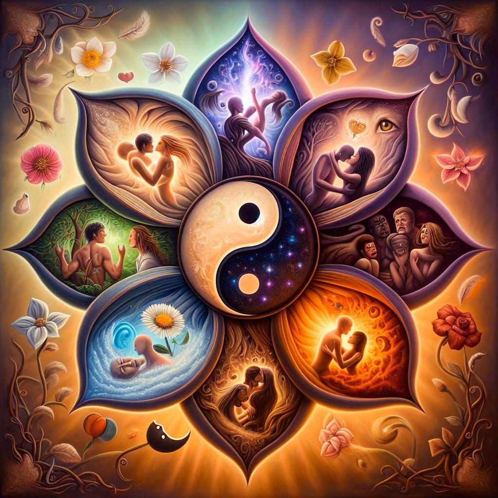 Surreal Flower of Passion and Heartbreak