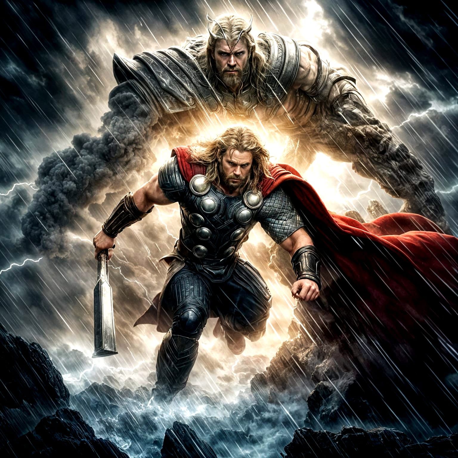 Thor: God of Thunder in Digital Matte Painting