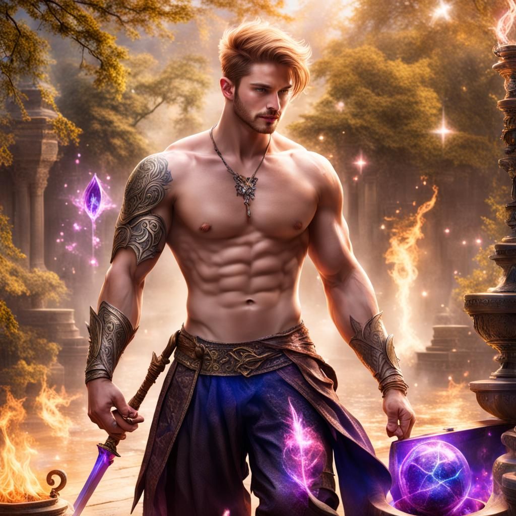 Fantasy Romance: Shirtless Youths in Magical Realm
